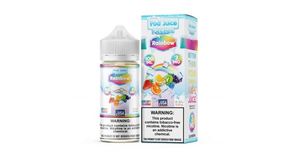 Pod Juice Synthetic Rainbow Freeze 100ml